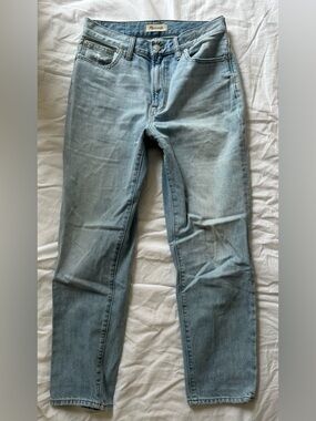 Madewell the Perfect Vintage Jean ankle cropped Size 28 Light Wash Fitzgerald